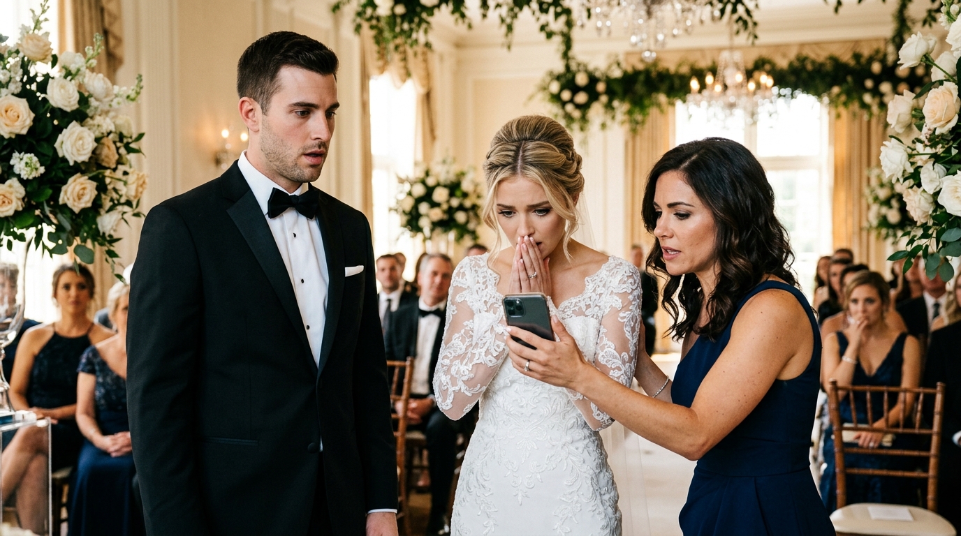 A Woman Crashed the Ring Ceremony… Then Said, “He’s My Husband