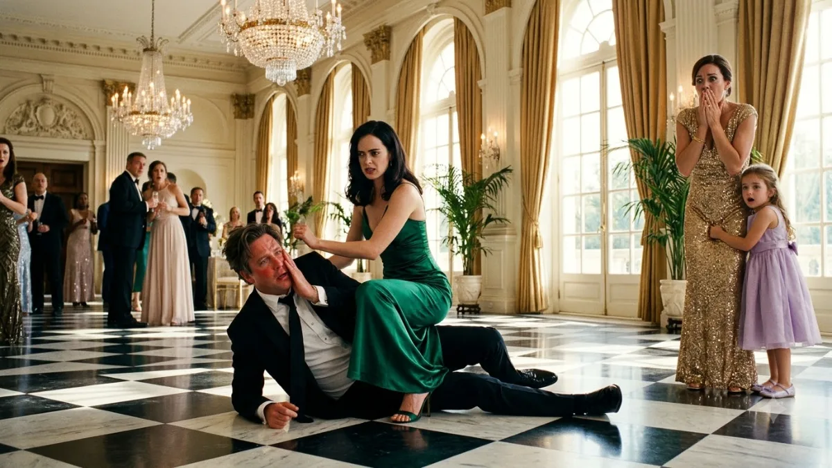 Arrogant High-Society Couple Brutally Assaults Mother And Child In Grand Ballroom