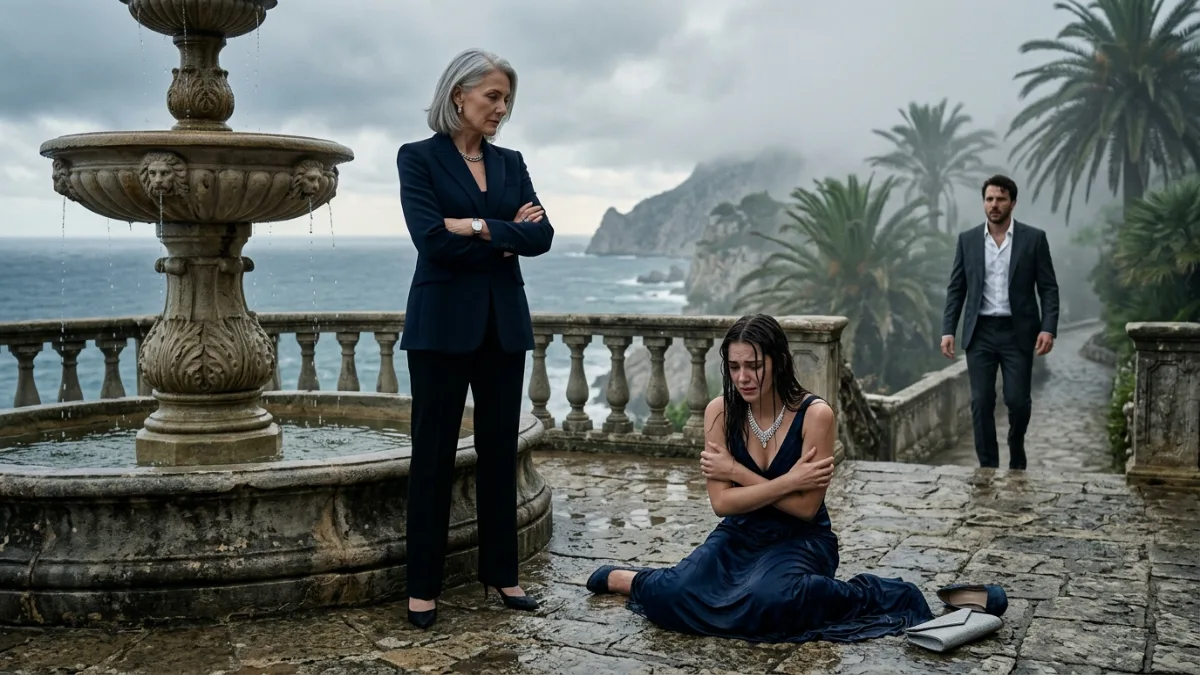 Arrogant Socialite Attacks Real Estate Mogul On Foggy Cliffside