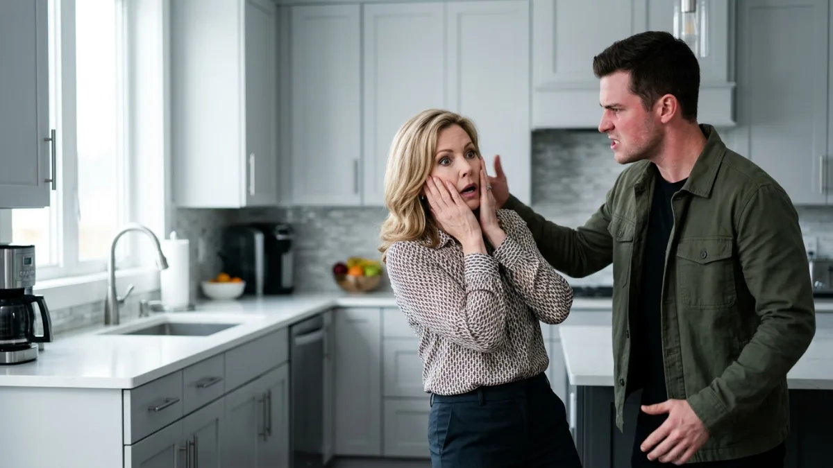 He angry on Wealthy Stepmother After Catching Her Striking His Wife In The Kitchen