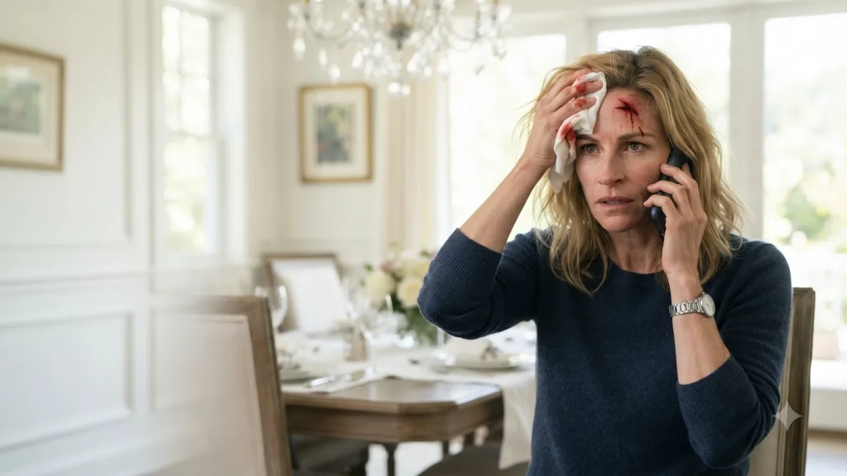 He Shattered a Plate Over Her Head, But Her Cold Phone Call Changed Everything