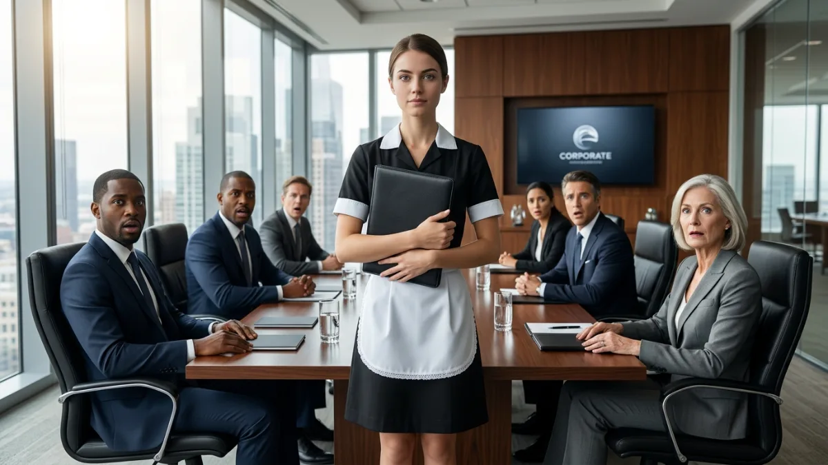 Maid Walks Into Billion Dollar Boardroom