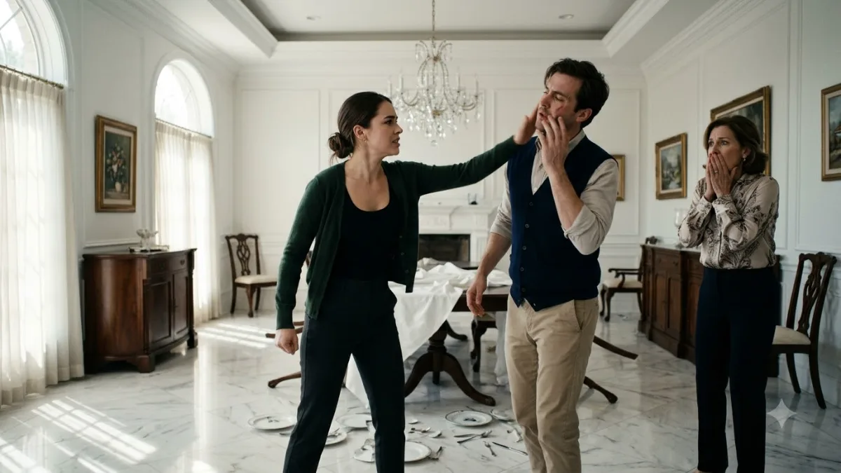 My Husband Slapped Me For His Mother So I Flipped The Dining Table