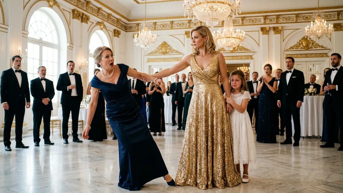Protective Mother Intervenes As Cruel Matriarch Attempts To Strike Young Girl