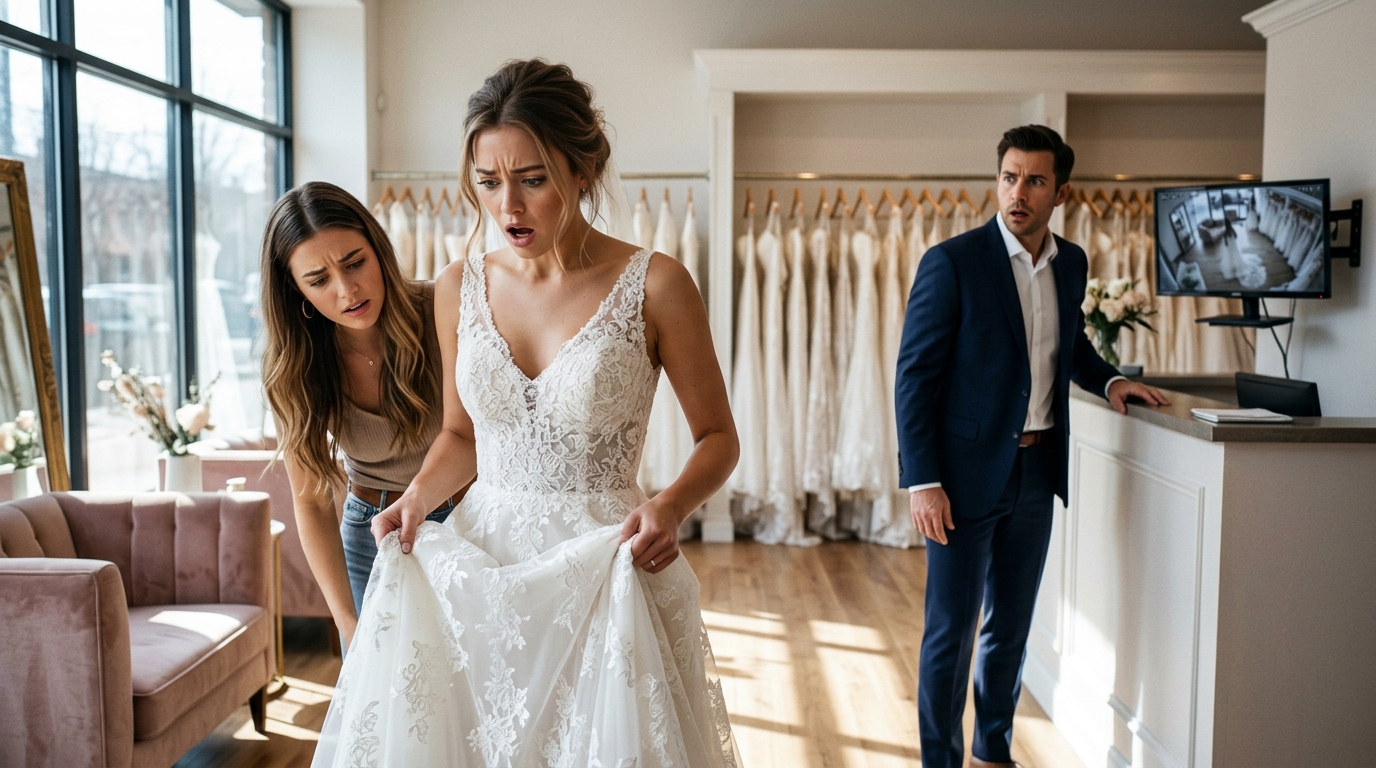The Bride Tried On Her Dream Wedding Dress… Then She Discovered a Shocking Secret