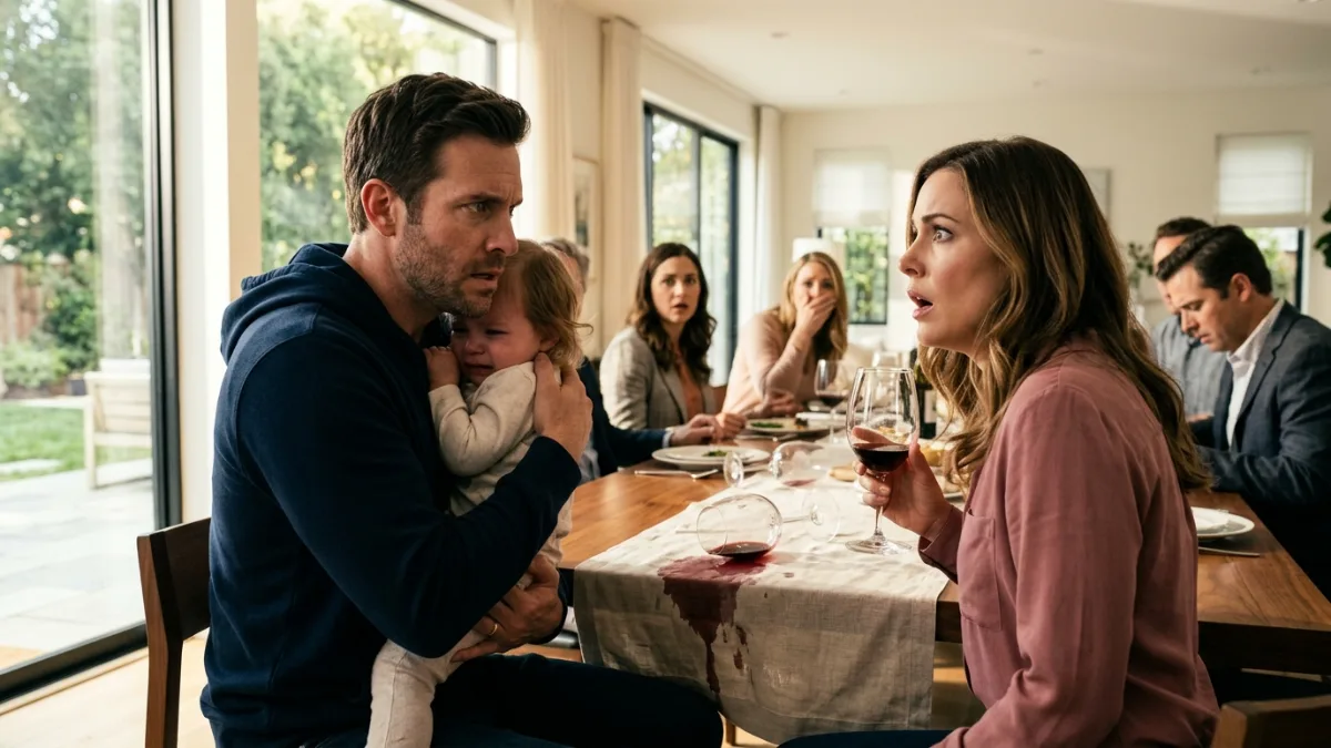 The Broken Glass At Family Dinner