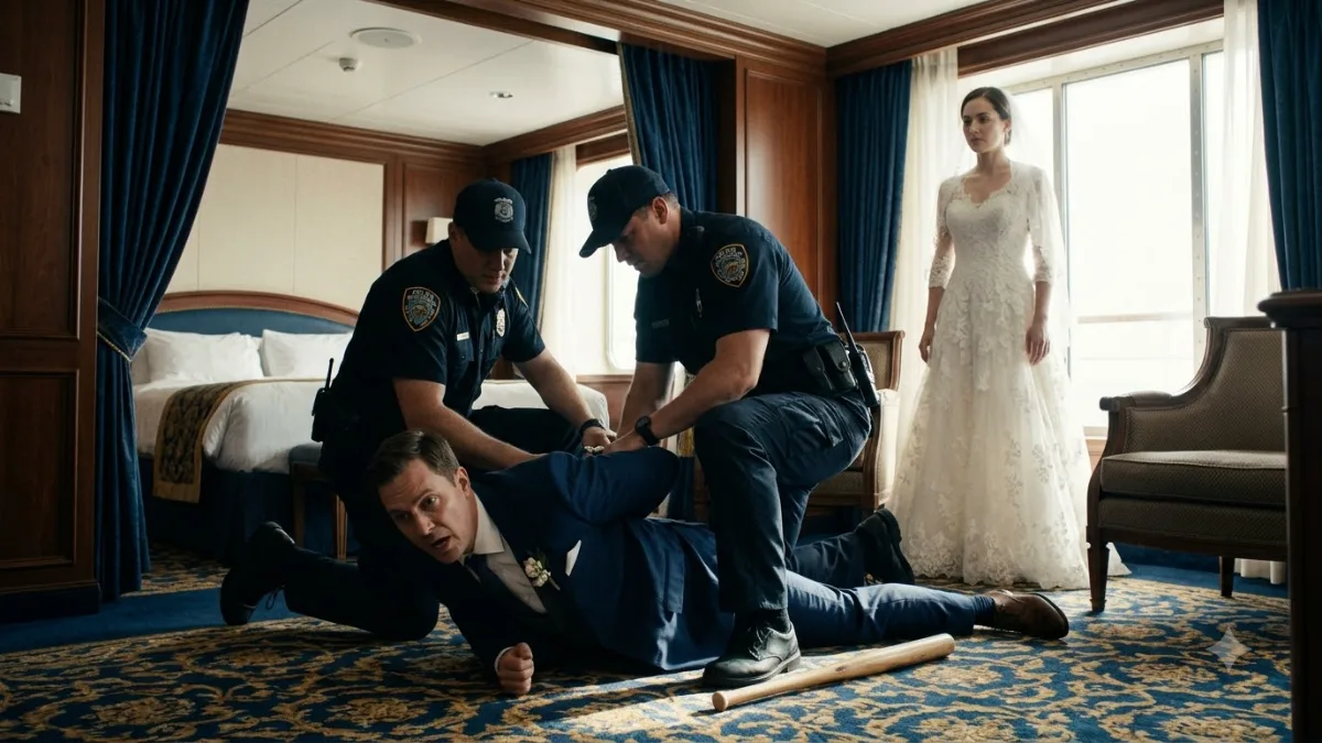 The Groom Brought A Baseball Bat To Our Luxury Cruise Wedding