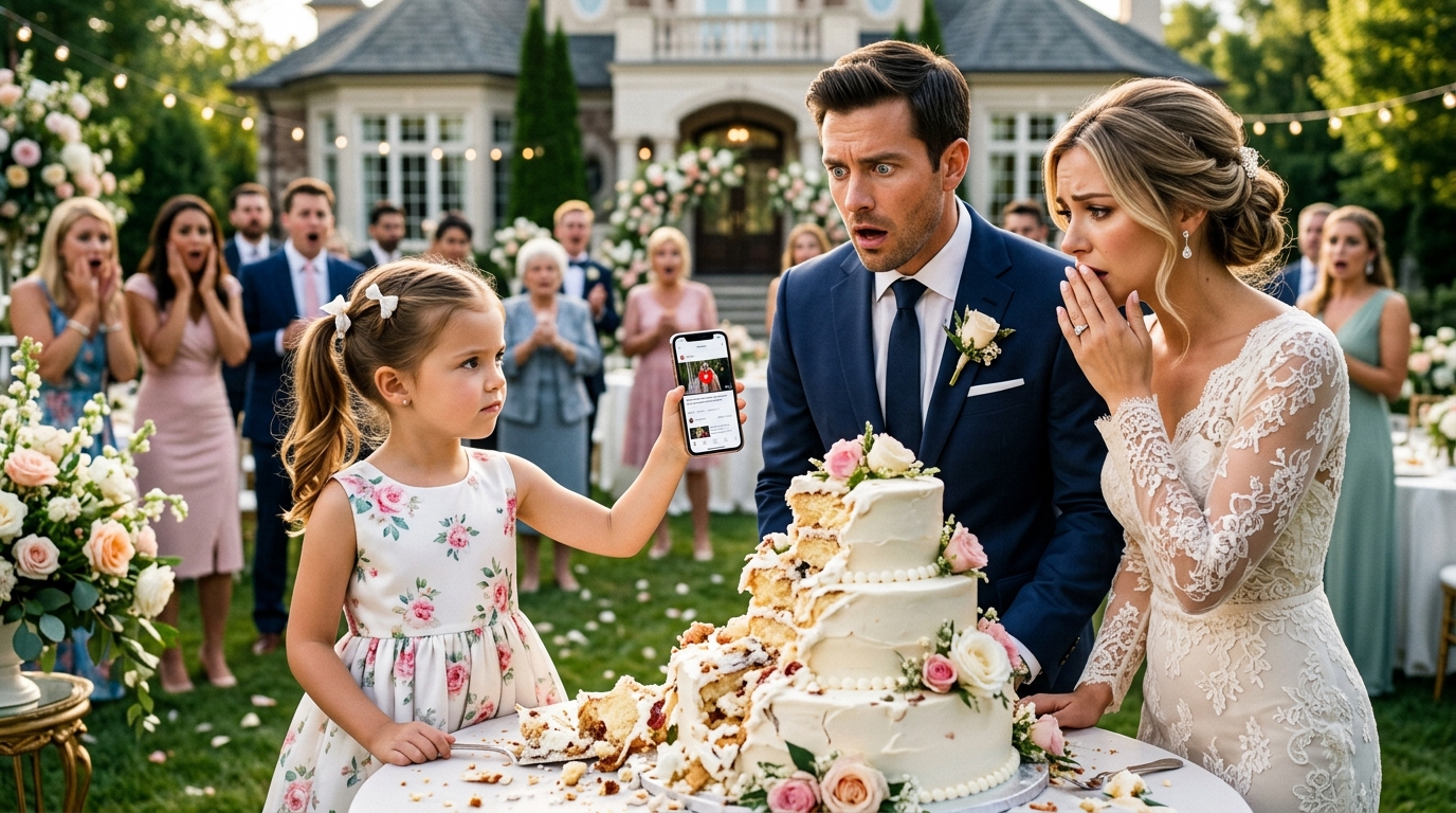 The Little Girl Dropped the Cake… Then One Video Changed the Entire Engagement Party