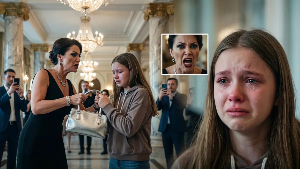 The sharp crack of skin on skin echoed over the soft piano music, completely silencing the grand hotel lobby.